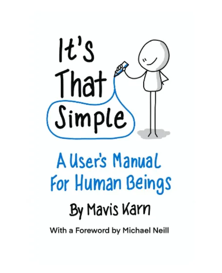 Bogforside til bogen "It's that simple" skrevet af Mavis Karn