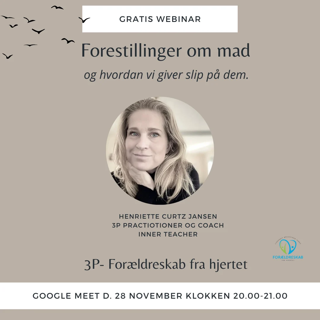 Foraeldreskab fra hjertet Webinar Instagram opslag 1