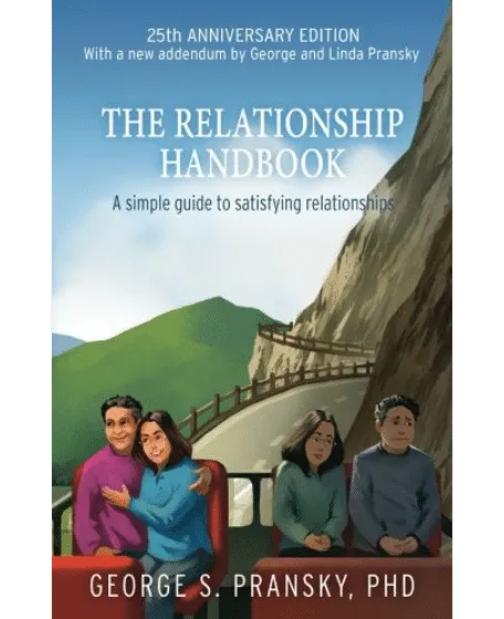 Forsiden til bogen "The Relationship Handbook: A Simple Guide to Satisfying Relationships" skrevet af George Pransky
