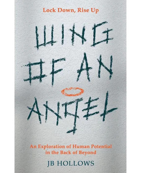 Forsidebillede til bogen "Wing of an angel" skrevet af JB Hollows
